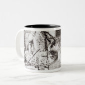 James Quin als Coriolanus Zweifarbige Tasse (Vorderseite Links)