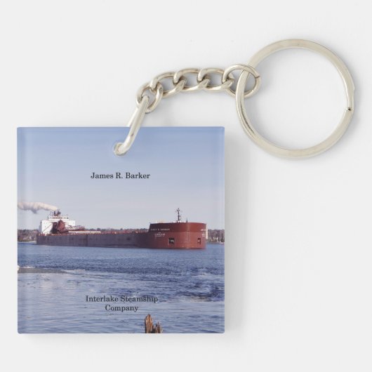 James R. Barker Acrylschlüsselkette Schlüsselanhänger (Rückseite)