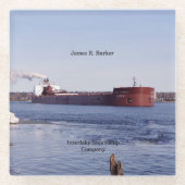 James R. Barker-Glas-Untersetzer Glasuntersetzer (Vorderseite)