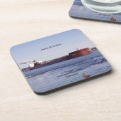 James R. Barker Set von 6 Untersetzer aus hartem K (Linke Seite)