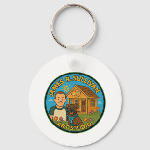 James R. Sullivan Art Studio Logo-Schlüsselanhänge Schlüsselanhänger