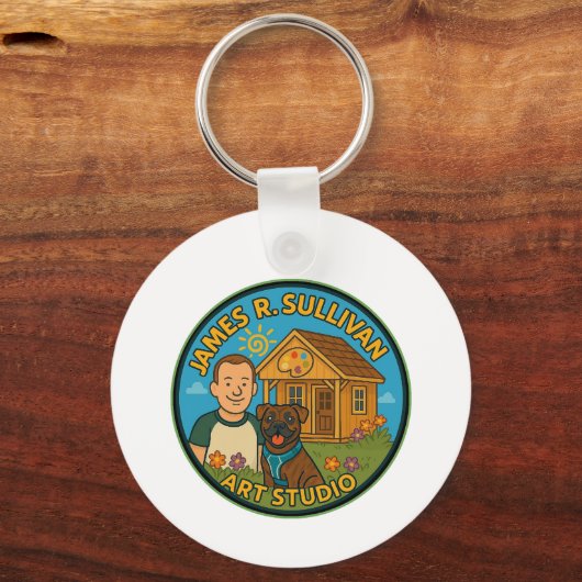 James R. Sullivan Art Studio Logo-Schlüsselanhänge Schlüsselanhänger (Vorderseite)