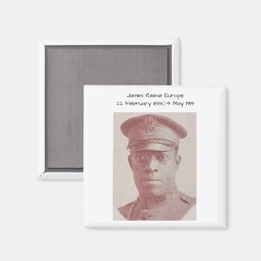 James Reese Europe Magnet (Vorderseite/Rückseite)