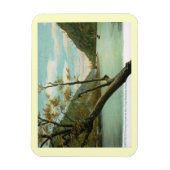 James River, Blue Ridge Mountains, VA Vintag Magnet (Vertikal)