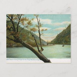 James River, Blue Ridge Mountains, VA Vintage Postkarte
