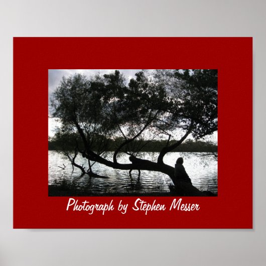 James River in der Silhouette Poster (Vorne)