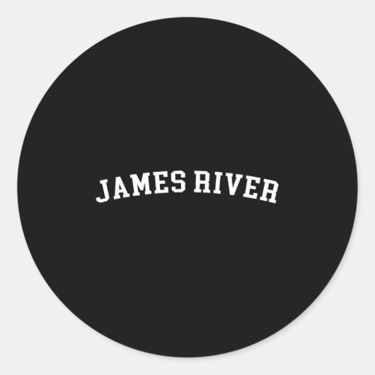 James River Runder Aufkleber (Vorderseite)
