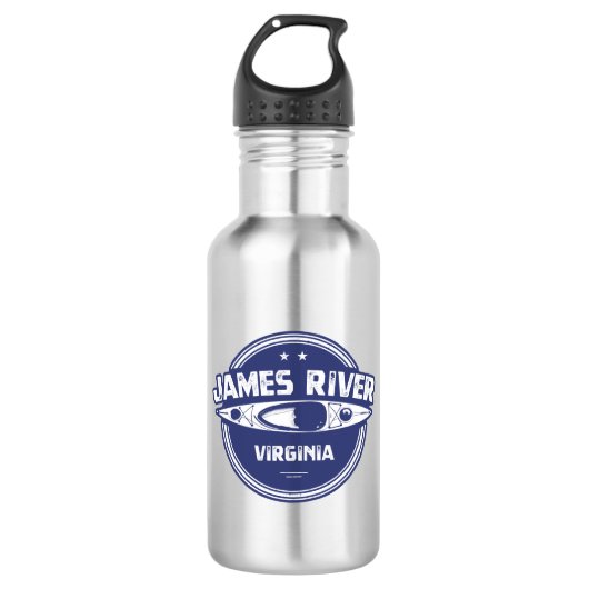 James River Virginia Kayaking Edelstahlflasche (Vorderseite)