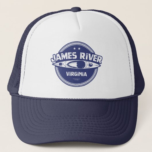 James River Virginia Kayaking Truckerkappe (Vorderseite)