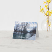 James River Winter Denken Sie an Sie Karte (Gelbe Blume)