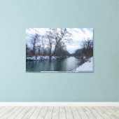 James River Winter Leinwanddruck (Insitu (Holzboden))