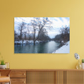 James River Winter Leinwanddruck (Insitu (Wohnzimmer))