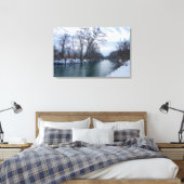 James River Winter Leinwanddruck (Insitu (Schlafzimmer))