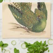 James Sowerby Ground Parrot, Psittacus terrestris Geschirrtuch (Gefaltet)