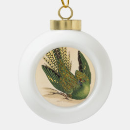 James Sowerby Ground Parrot, Psittacus terrestris Keramik Kugel-Ornament