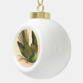 James Sowerby Ground Parrot, Psittacus terrestris Keramik Kugel-Ornament (Rechts)