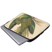 James Sowerby Ground Parrot, Psittacus terrestris Laptopschutzhülle (Vorne Knopf)