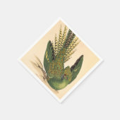 James Sowerby Ground Parrot, Psittacus terrestris Serviette (Ecke)