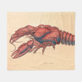 James Sowerby Serrated Lobster Fleecedecke (Vorderseite (Horizontal))