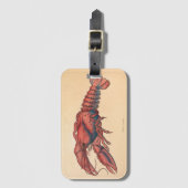 James Sowerby Serrated Lobster Gepäckanhänger (Vorderseite Vertikal)