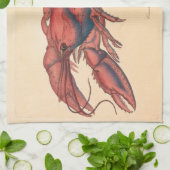 James Sowerby Serrated Lobster Geschirrtuch (Gefaltet)