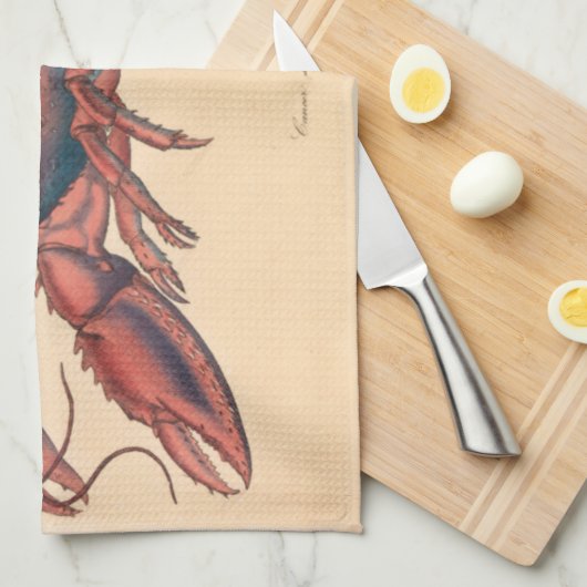 James Sowerby Serrated Lobster Geschirrtuch (Viertel Falte)