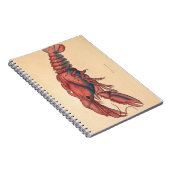 James Sowerby Serrated Lobster Notebook Notizblock (Rechte Seite)