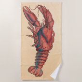 James Sowerby Serrated Lobster Strandtuch (Vorderseite)