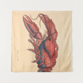 James Sowerby Serrated Lobster Wandteppich (Vorderseite (Horizontal))