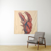 James Sowerby Serrated Lobster Wandteppich (Beispiel (Horizontal))