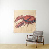 James Sowerby Serrated Lobster Wandteppich (Beispiel)