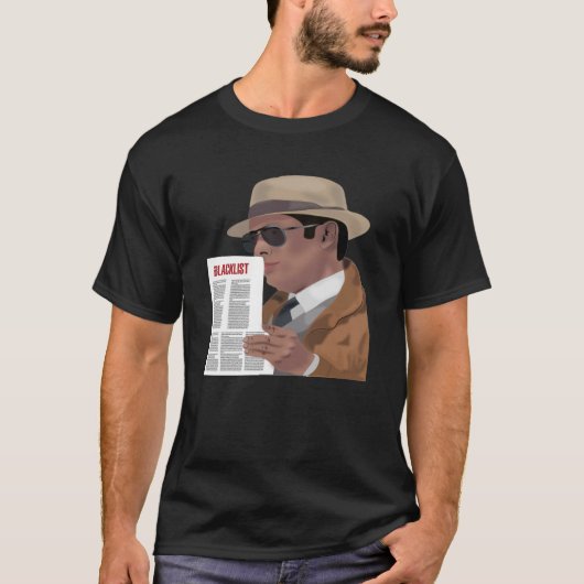 James Spader (Raymond red reddington) Digitale Kun T-Shirt (Vorderseite)