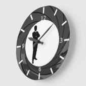 James Spy Große Wanduhr (Winkel)