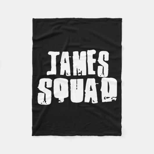 James Squad Name Funny James Fleecedecke (Vorderseite)