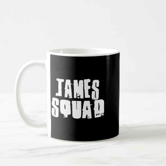 James Squad Name Funny James Kaffeetasse (Links)