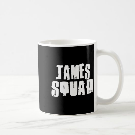 James Squad Name Funny James Kaffeetasse (Rechts)