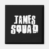 James Squad Name Funny James Magnet (Vorne)