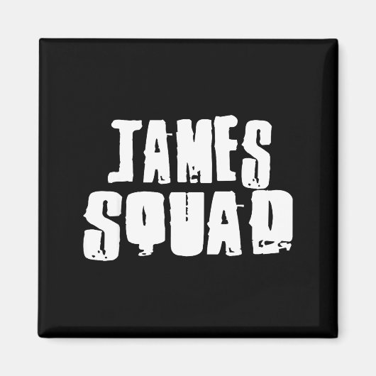 James Squad Name Funny James Magnet (Vorne)
