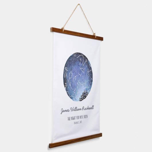 James Star Diagramm Wandteppich Mit Holzrahmen (Gewinkelt)