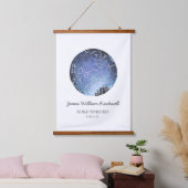 James Star Diagramm Wandteppich Mit Holzrahmen (Schlafzimmer)