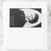 James Sylvester Scott Rechteckiger Aufkleber (Tasche)