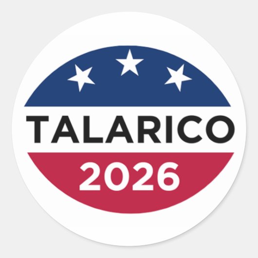 James Talarico 2026 Kampagne Aufkleber (Vorderseite)
