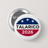 James Talarico 2026 Kampagne-Button Button (Vorne & Hinten)