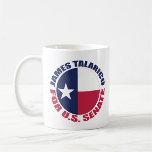 James Talarico für den US-Senat Texas-Flagge Kaffeetasse