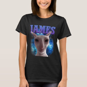 James The Cat Meme Funny Albern Cats Brainrot Meme T-Shirt
