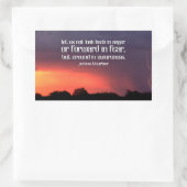 James Thurber Inspirational Zitat "Bewusstsein" Rechteckiger Aufkleber (Tasche)