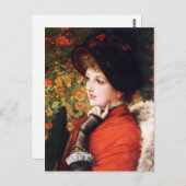 James Tissot Art der Beauty Postcard Postkarte (Vorne/Hinten)