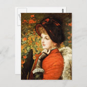 James Tissot - Art der Schönheit (oder Kathleen Ne Postkarte (Vorne/Hinten)