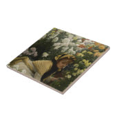 James Tissot Chrysanthemums Fliese (Seite)