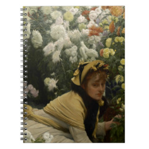 James Tissot Chrysanthemums Notizblock